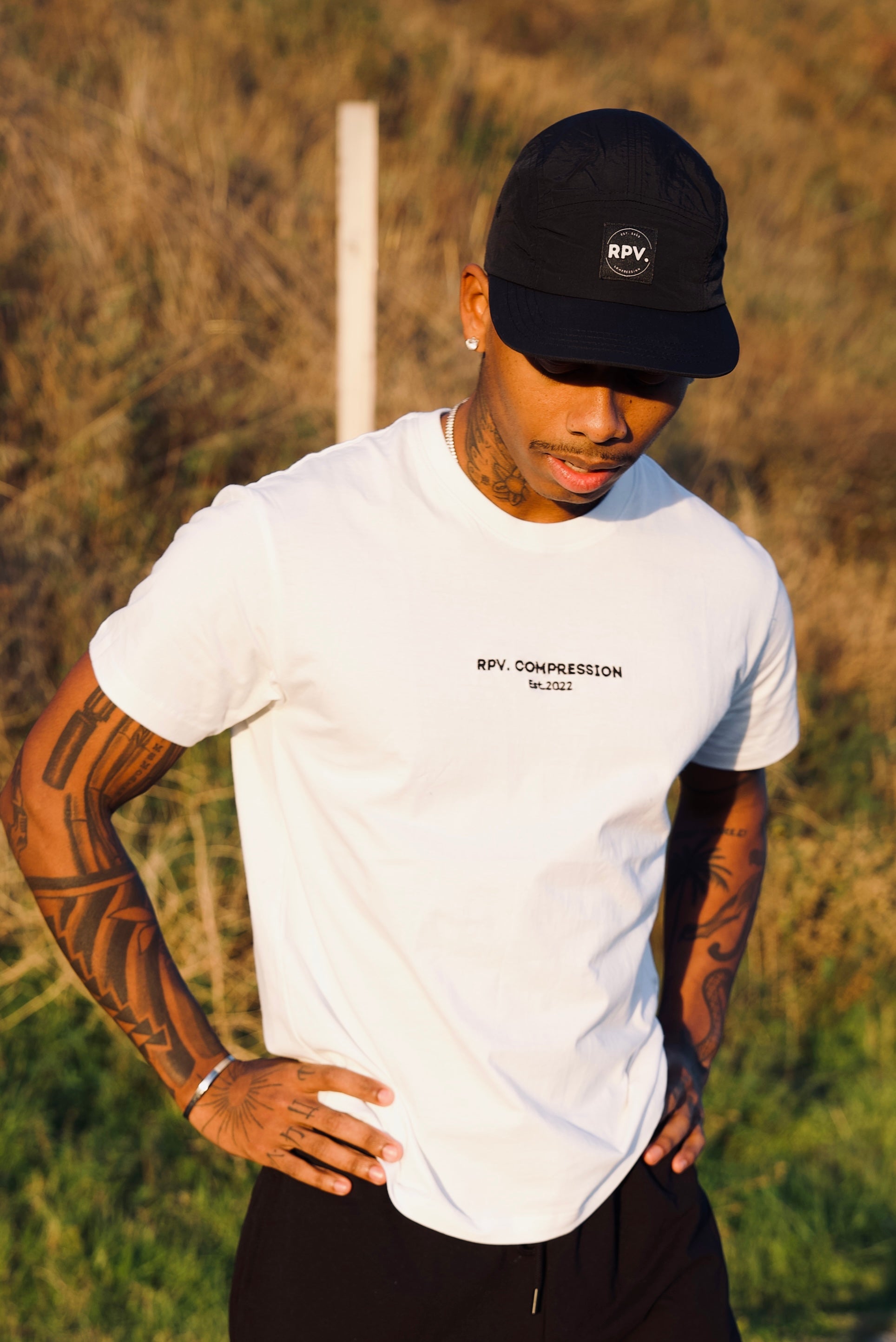 The Cotton Classic - Introducing the Cotton Classic, a timeless addition to your collection. Crafted with exceptional quality, this t-shirt proudly showcases “RPV. Compression” with precise embroidery on the chest.